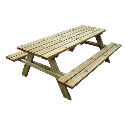 Set Tavolo + Panche Legno Pic-Nic Euro Domus