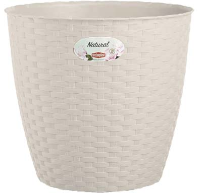 Vaso Rattan Tondo Natural Stefanplast 2 Pz